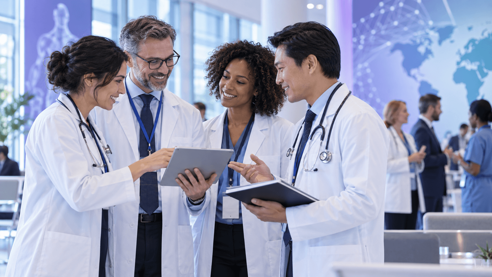 Colaboración médica global entre profesionales
